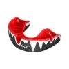 Opro Platinum Fangz Mouthguard – Black/White/Red