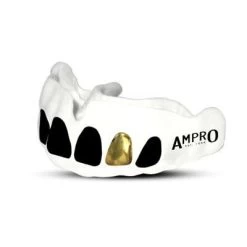 Ampro Custom Dentist Performance White Mouth Guard – Gold Tooth