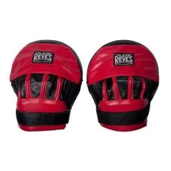 Cleto Reyes Curved Strapped Focus Mitts – Red/Black