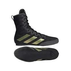 Adidas Box Hog 4 Boxing Boots – Black/Gold