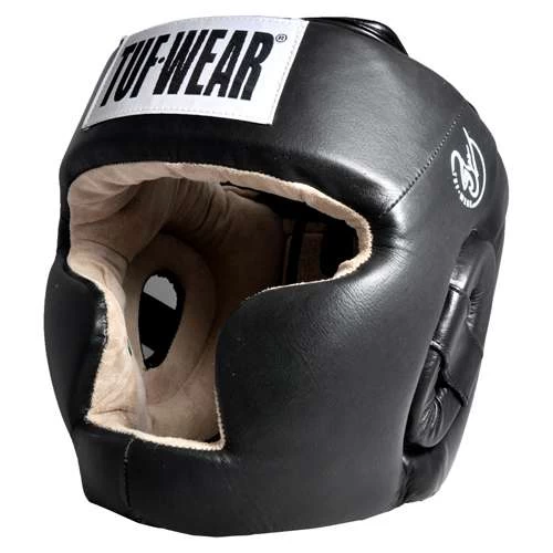 Tuf Wear Leather Full Face Headguard – Black 1 Tuf Wear Leather Full Face Headguard – Black