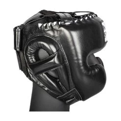 Paffen Sport Pro Mexican Cheek Headguard – White -Professional Boxing Equipment Store PAFFEN BLACK CHEEK SIDE 1