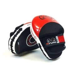 Rival RPM7 Fitness And Punch Mitts – Black/Gold -Professional Boxing Equipment Store RPM7 redblack large