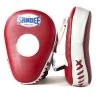 Sandee Leather Curved Focus Mitt – Red/White