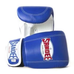 Sandee Leather Bag Glove – Red/White -Professional Boxing Equipment Store SandeeVelcroBlueWhiteLeatherBagGlove
