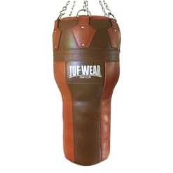 Tuf Wear Leather Angle Punchbag – Classic Brown