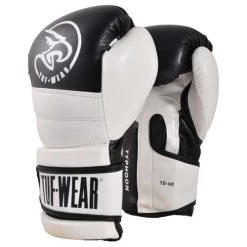 Tuf Wear Typhoon Training Boxing Glove – White/Black -Professional Boxing Equipment Store TW15263BlackWhiteTufWearTyphoonTrainingGloveBlackWhiteF 3