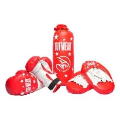 Tuf Wear Kids Junior Boxing Set – Red