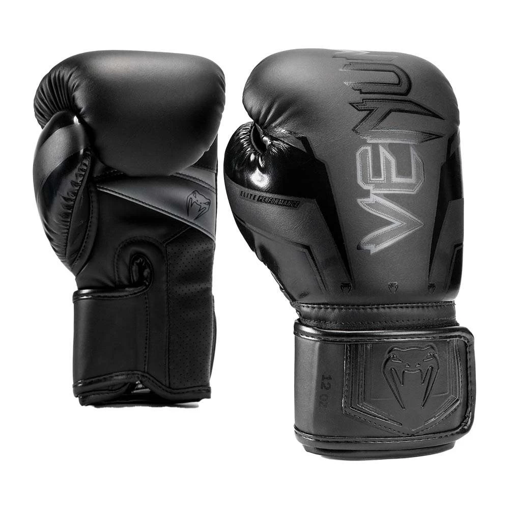 Venum Elite Evo Boxing Gloves – Black/Black 1 Venum Elite Evo Boxing Gloves – Black/Black