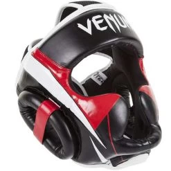 Venum Elite Cheek Headguard – Black/Black -Professional Boxing Equipment Store VENUMELITEHEADGEARblackred 4