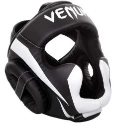 Venum Elite Cheek Headguard – Black/Black -Professional Boxing Equipment Store VENUMELITEHEADGEARblackwhite 3