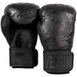 Venum Dragon’s Flight Boxing Gloves – Black/Black