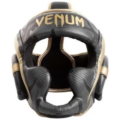 Venum Elite Cheek Head Guard – Dark Camo/Gold -Professional Boxing Equipment Store Venum Elite Cheek Head Guard Dark CamoGold2