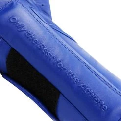 Adidas AdiSpeed Hook And Loop Boxing Gloves – Black/White -Professional Boxing Equipment Store adisbg501pro adispeed blue white close up 02 copy 3