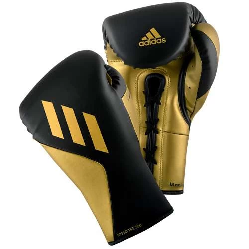 Adidas Speed Tilt 350 Lace Up Boxing Glove – Black/Gold 1 Adidas Speed Tilt 350 Lace Up Boxing Glove – Black/Gold