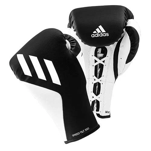 Adidas Speed Tilt 350 Lace Up Boxing Glove – Black/White 1 Adidas Speed Tilt 350 Lace Up Boxing Glove – Black/White