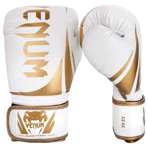Venum Challenger 3.0 Boxing Glove – White/Black/Gold 9 Venum Challenger 3.0 Boxing Glove – White/Black/Gold - Image 9