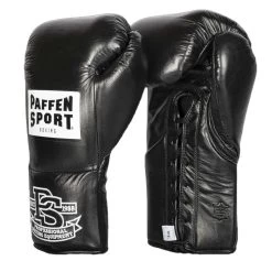 Paffen Sport Pro Mexican Lace Up Sparring Gloves – Black