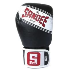 Sandee Sport Synthetic Leather Boxing Glove – Blue/White -Professional Boxing Equipment Store blackfrontsandee 1