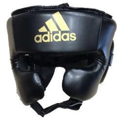 Adidas Speed Super Pro Training Head Guard – Black/Gold