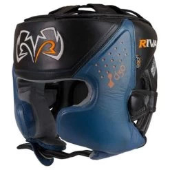 Rival RHG10 INTELLI-SHOCK Headgear – Black/Grey -Professional Boxing Equipment Store bluehgrival 1