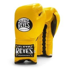 Cleto Reyes Lace Up Sparring Gloves – Red -Professional Boxing Equipment Store cleto lace yellow 4 copy 2