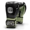 Cleto Reyes Limited Edition Velcro Sparring Gloves – Black/Green