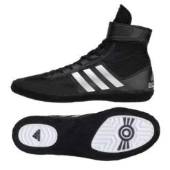 Adidas Combat Speed 5 Boxing Boot – Black/Silver