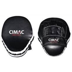 Cimac Professional Leather Focus Mitts – Black/White