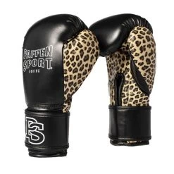 Paffen Sport Ladies Hook & Loop Boxing Gloves – Black/Leo