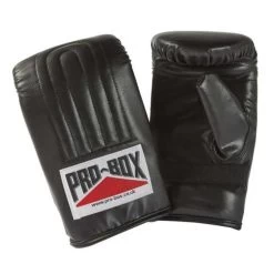 Pro-Box Full Contact Pre-Shaped Punchbag Mitts – Black