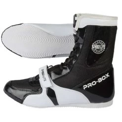 Pro-Box Speed-Lite Adult Boxing Boots – Black/White
