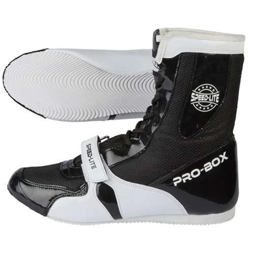 Pro-Box Speed-Lite Adult Boxing Boots – Black/White 1 Pro-Box Speed-Lite Adult Boxing Boots – Black/White