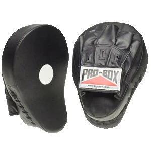 Pro-Box Black Collection Leather/PU Curved Hook And Jab Pads 1 Pro-Box Black Collection Leather/PU Curved Hook And Jab Pads