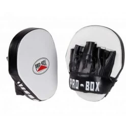 Pro-Box Club Essentials PU Speed Hook & Jab Pads – Black/White