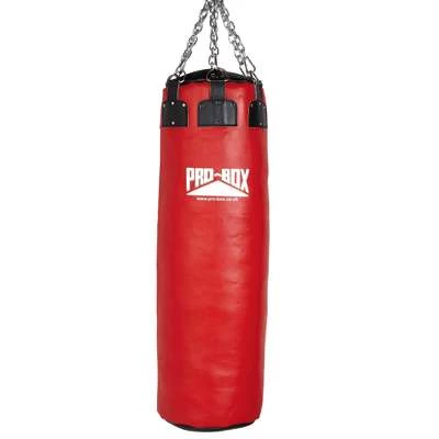 Pro-Box Red Leather Colossus Punch Bag 1 Pro-Box Red Leather Colossus Punch Bag