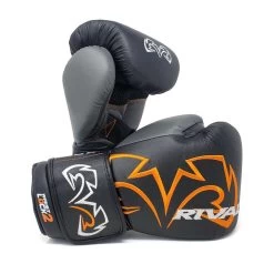Rival RB11 Evolution Sparring Double Strap Bag Glove – White -Professional Boxing Equipment Store rb11 black 1800x1800 4
