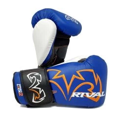 Rival RB11 Evolution Sparring Double Strap Bag Glove – Blue