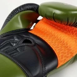 Rival RB80 Impulse Bag Gloves – Khaki Green/Orange -Professional Boxing Equipment Store rb80khaki01