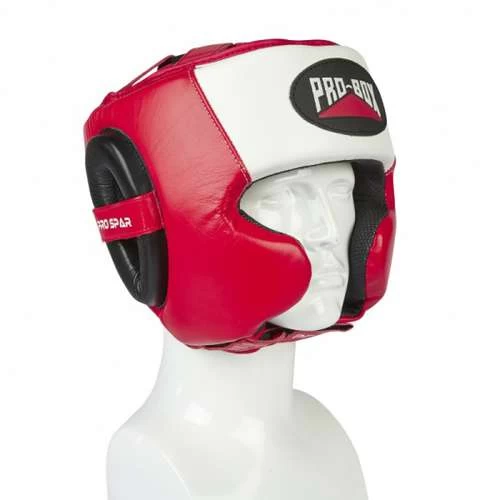 Pro-Box Pro-Spar Cheek Headguard – Red/White 1 Pro-Box Pro-Spar Cheek Headguard – Red/White