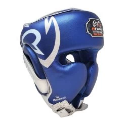 Rival RHG100 Professional Cheek Headgear – White/Gold -Professional Boxing Equipment Store rhg100 blue 01 1