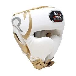 Rival RHG100 Professional Cheek Headgear – Blue/Silver -Professional Boxing Equipment Store rhg100 white 01
