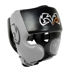 Rival RHG20 Cheek Training Headguard – Black/Black -Professional Boxing Equipment Store rhg20blackgrey large 2