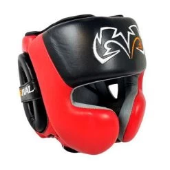 Rival RHG30 Boxing Training Headgear – Black/Blue -Professional Boxing Equipment Store rhg30blackred large 1