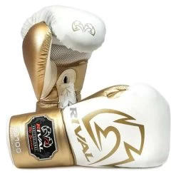 Rival RS100 Professional Lace-Up Sparring Glove – Red/Silver -Professional Boxing Equipment Store rival RS100 whitegold 01 2nd