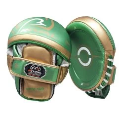 Rival RPM100 Professional Punch Mitts – Green/Gold