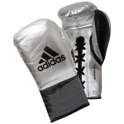 Adidas AdiStar 3.0 BBBC Approved Pro Boxing Gloves – Silver/Black