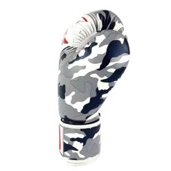 Sandee Sport Camo Synthetic Leather Boxing Glove – Grey/Black/White -Professional Boxing Equipment Store sport camo grey 3
