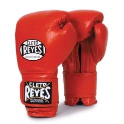 Professional Boxing Equipment Store 9 Cleto Reyes Hook And Loop Sparring Gloves – Red