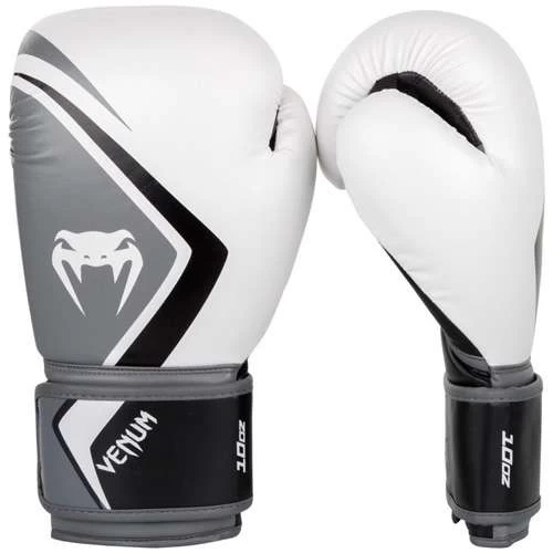 Venum Contender 2.0 Boxing Gloves – White/Grey/Black 1 Venum Contender 2.0 Boxing Gloves – White/Grey/Black